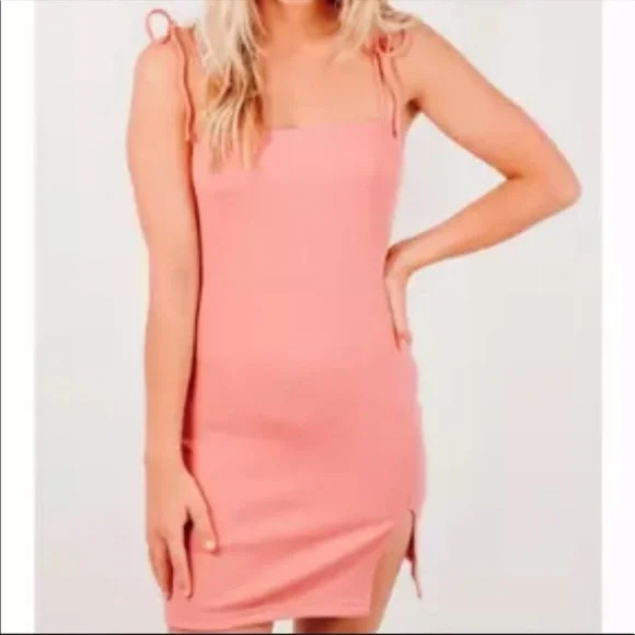 'Gone Off the Rails' Ribbed Slit Mini Dress - Picture 5 of 8